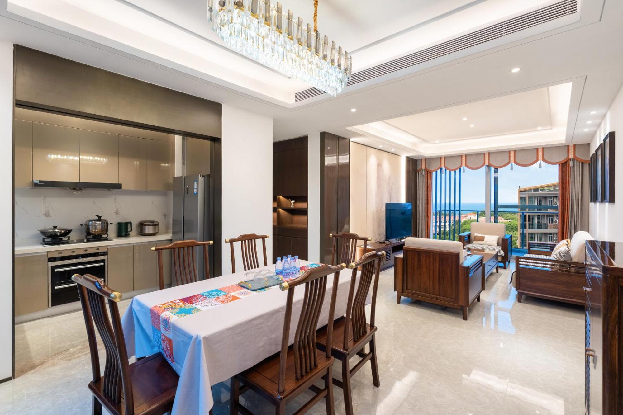 Sanya Haitang Bay Muyu Time Seaview Apartment Ngoại thất bức ảnh